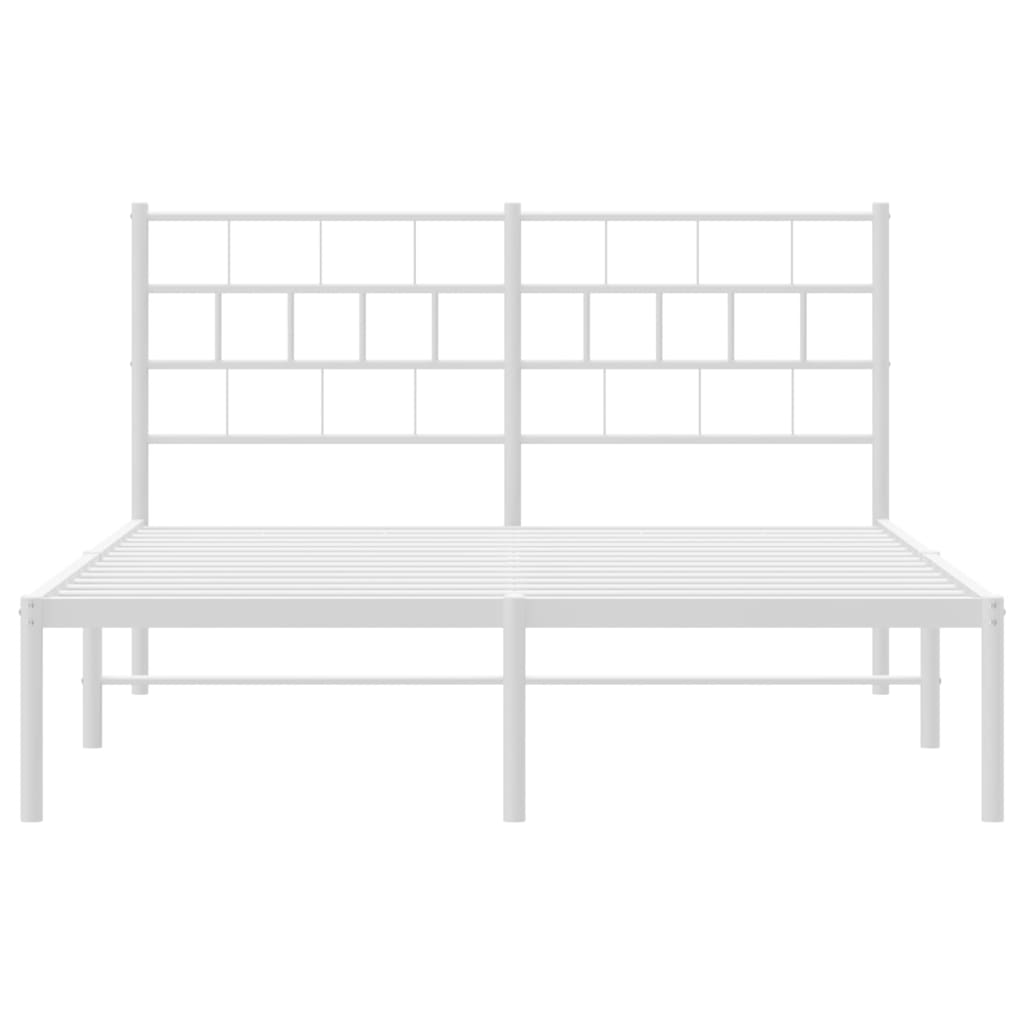 Giroletto Con Testiera Metallo Bianco 120x190 cm - Image 5