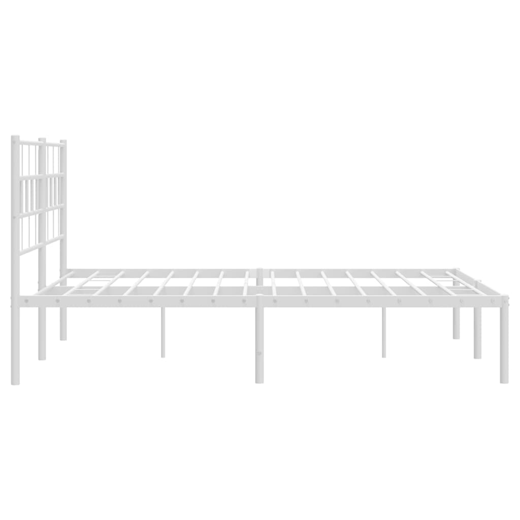 Giroletto Con Testiera Metallo Bianco 120x190 cm - Image 6