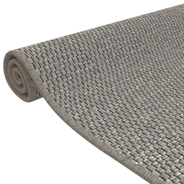 Tappeto Corsia Aspetto Sisal Argento 50x150 cm - Image 5