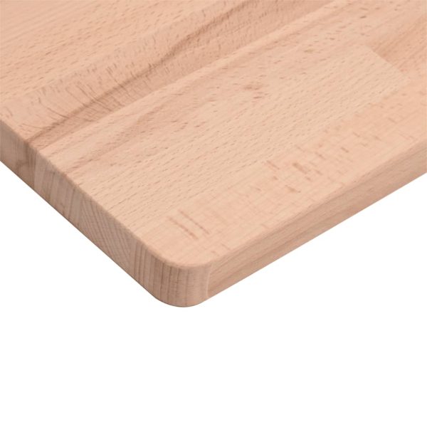 Piano Per Tavolo 90x90x1,5 Cm Quadrato Legno Massello Di Faggio - Image 6
