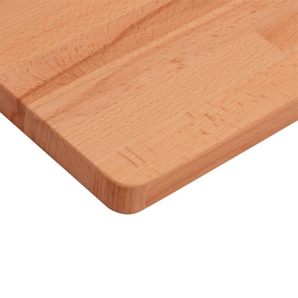 Piano Per Tavolo 70x70x2,5 Cm Quadrato Legno Massello Di Faggio - Image 6
