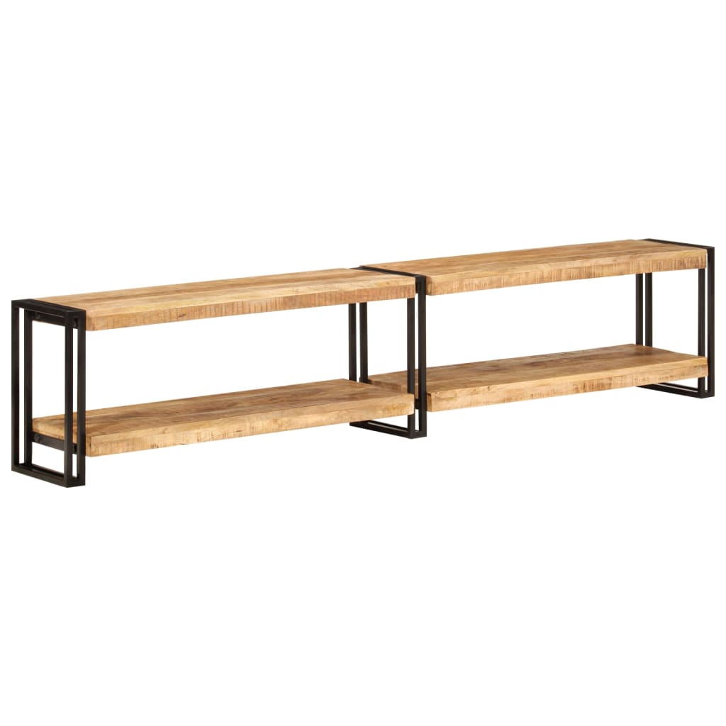 Mobile Porta Tv 200x30x40 Cm In Legno Massello Di Mango