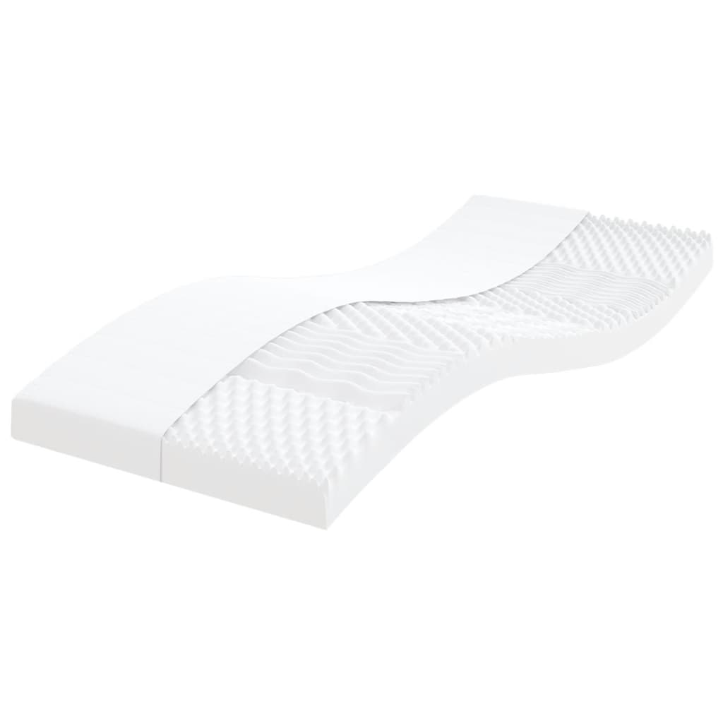 Materasso In Schiuma Bianco 90x190 Cm 7 Zone Durezza 20 Ild