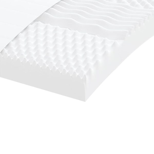 Materasso In Schiuma Bianco 120x200 Cm 7 Zone Durezza 20 Ild - Image 6