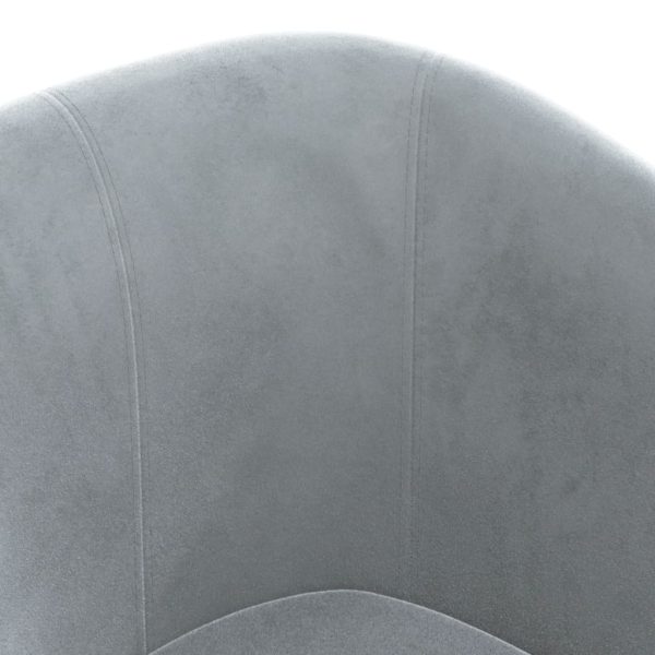 Poltrona Cabriolet Grigio Scuro In Velluto - Image 6