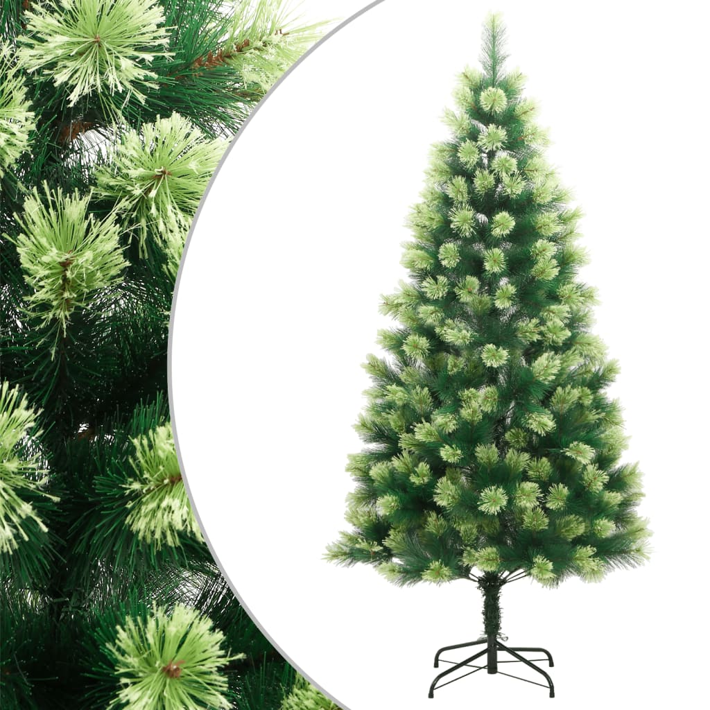 Albero Di Natale Artificiale Incernierato Con Base 210 cm