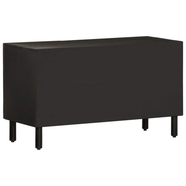 Mobile Porta Tv Nero 80x31x46 Cm In Legno Massello Di Mango - Image 5
