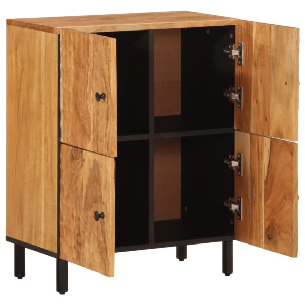 Credenza 60x33x75 Cm In Legno Massello Di Acacia - Image 4