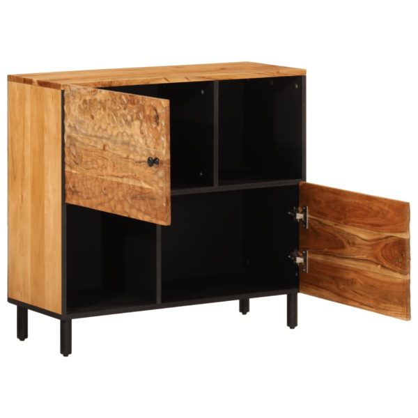 Credenza 80x33x75 Cm In Legno Massello Di Acacia - Image 4