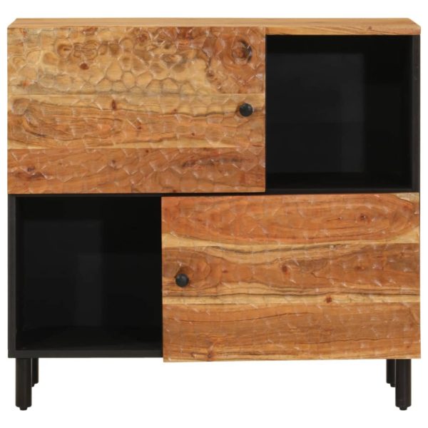 Credenza 80x33x75 Cm In Legno Massello Di Acacia - Image 5