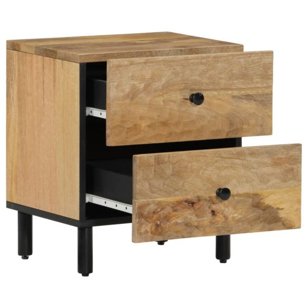 Comodini 2pz 40x33x46 Cm In Legno Massello Di Mango - Image 3
