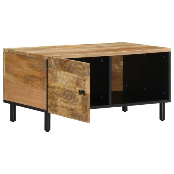 Tavolino Da Salotto 80x50x40 Cm Legno Massello Di Mango - Image 2