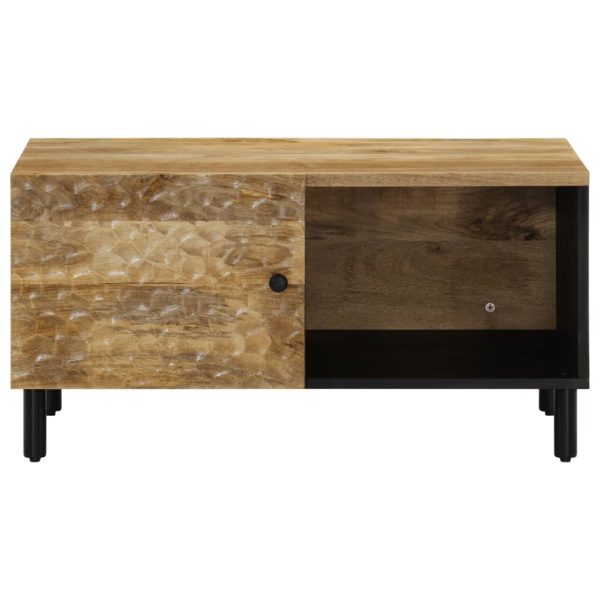 Tavolino Da Salotto 80x50x40 Cm Legno Massello Di Mango - Image 3