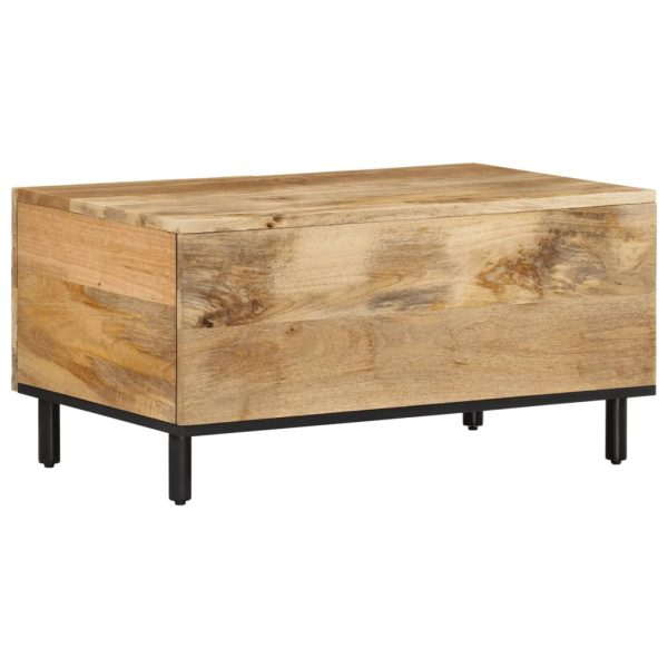 Tavolino Da Salotto 80x50x40 Cm Legno Massello Di Mango - Image 5