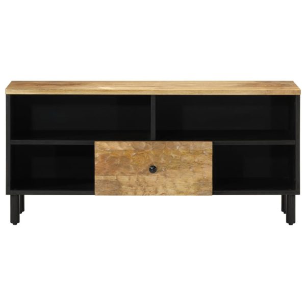 Mobile Porta Tv 100x33x46 Cm In Legno Massello Di Mango - Image 3
