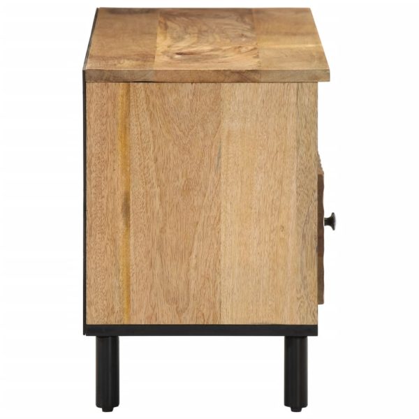Mobile Porta Tv 100x33x46 Cm In Legno Massello Di Mango - Image 4