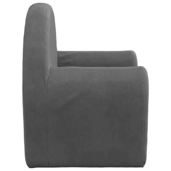 Divano Per Bambini Antracite In Morbido Peluche - Image 4