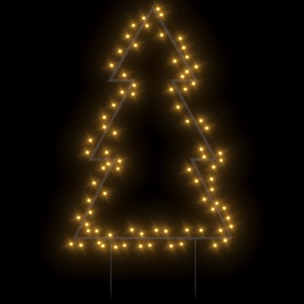 Decorazione Luminosa Natalizia Con Picchetti Albero 80led 60cm - Image 3