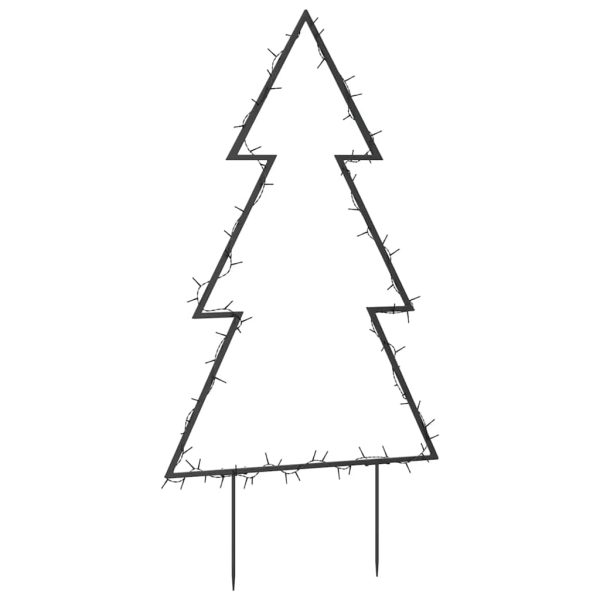 Decorazione Luminosa Natalizia Con Picchetti Albero 80led 60cm - Image 4