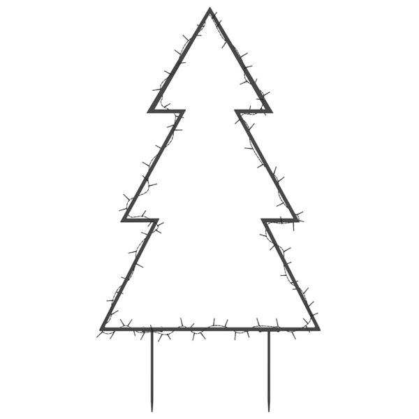 Decorazione Luminosa Natalizia Con Picchetti Albero 80led 60cm - Image 5