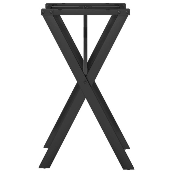 Telaio Gambe A X Per Tavolo Da Pranzo 40x40x73 Cm In Acciaio - Image 5