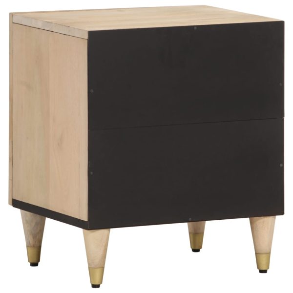 Comodino 40x33x46 Cm In Legno Massello Di Mango - Image 5