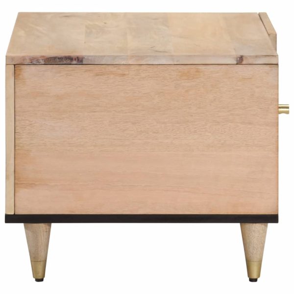 Tavolino Da Salotto 80x50x40 Cm Legno Massello Di Mango - Image 4