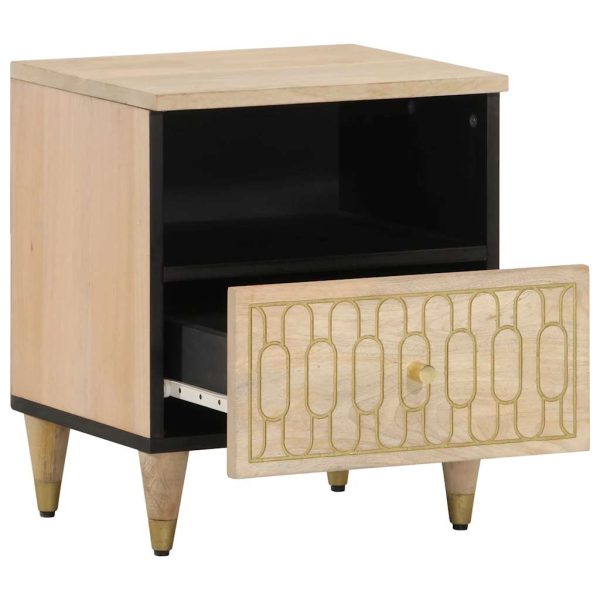 Comodini 2pz 40x33x46 Cm In Legno Massello Di Mango - Image 3