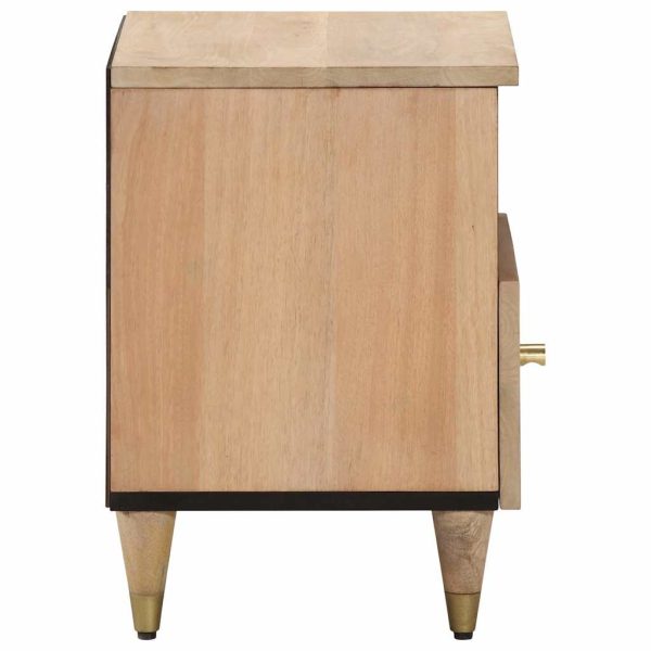 Comodini 2pz 40x33x46 Cm In Legno Massello Di Mango - Image 4