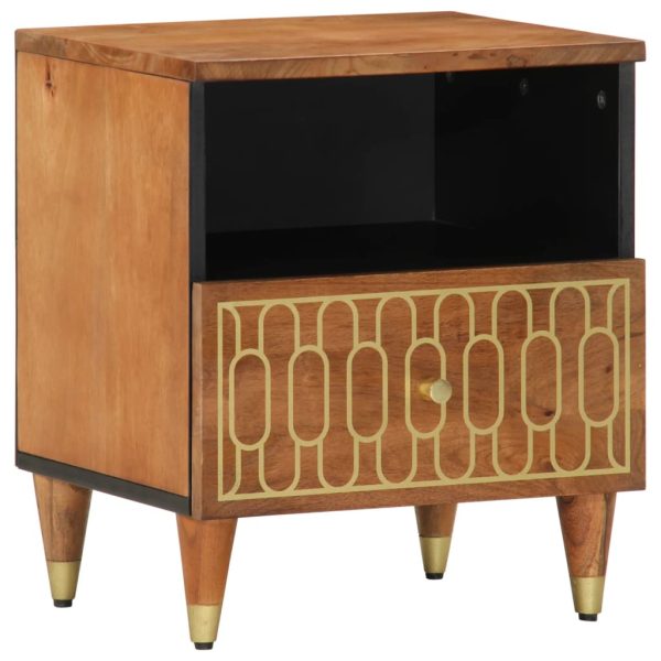 Comodini 2pz 40x33x46 Cm In Legno Massello Di Mango - Image 3