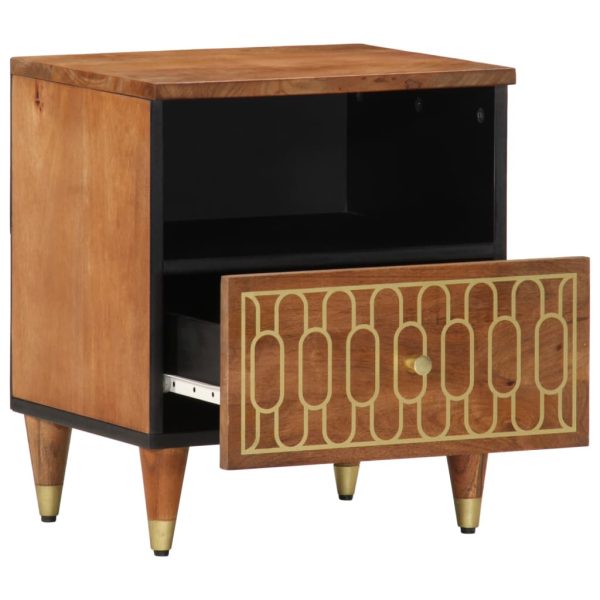 Comodini 2pz 40x33x46 Cm In Legno Massello Di Mango - Image 4