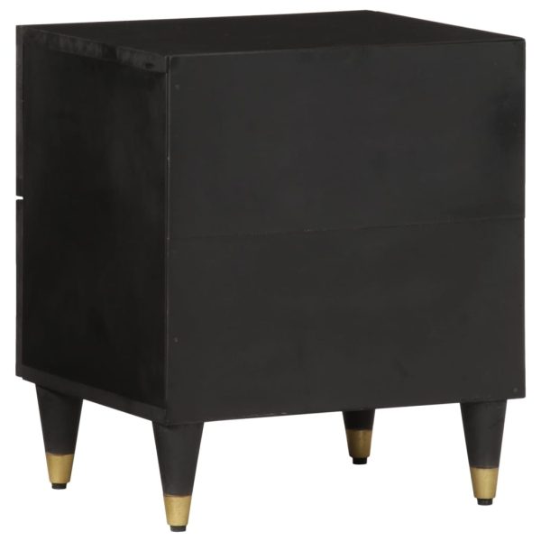 Comodino 40x33x46 Cm In Legno Massello Di Mango - Image 5