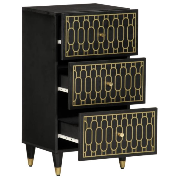 Credenza 40x33x75 Cm In Legno Massello Di Mango - Image 2