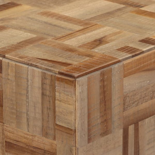 Tavolino Consolle 110x34x80 Cm Teak Massello Di Recupero - Image 4