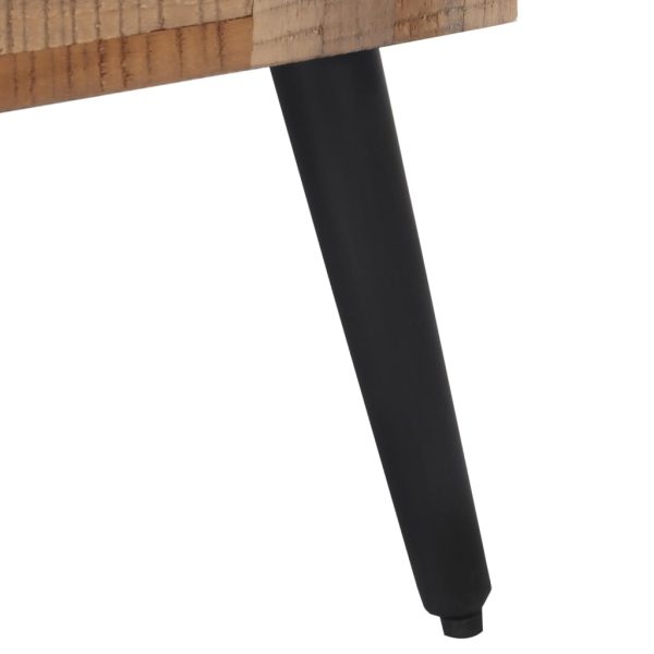 Panca 110x35x45 Cm In Teak Massello Di Recupero - Image 5