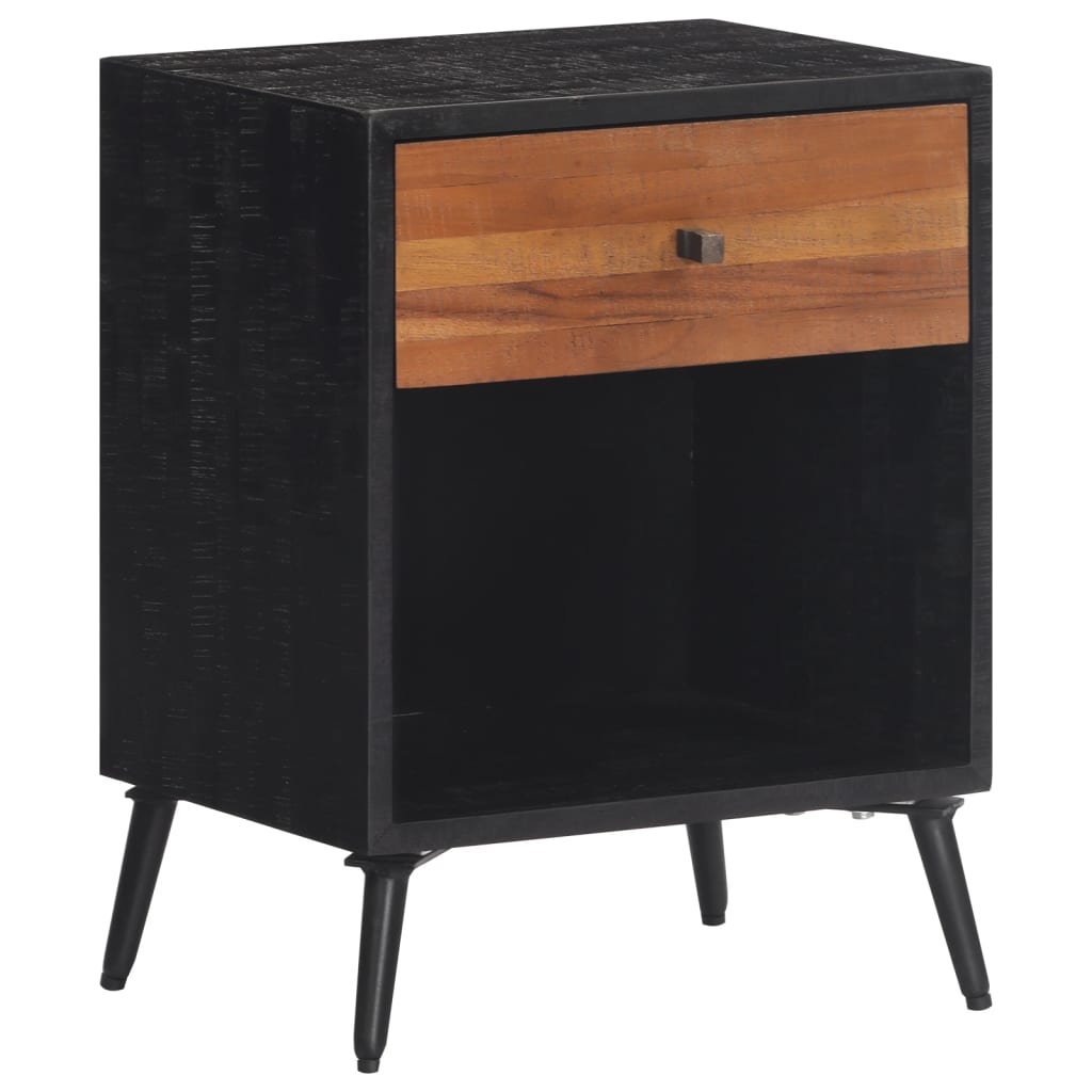 Comodino 40x30x50 Cm In Legno Massello Di Teak