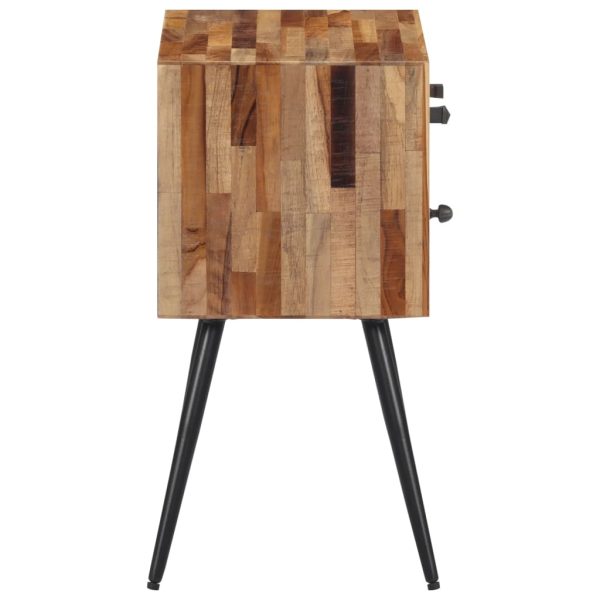 Comodino 47x31,5x60 Cm In Legno Massello Di Teak - Image 4