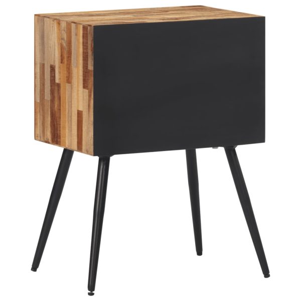 Comodino 47x31,5x60 Cm In Legno Massello Di Teak - Image 5