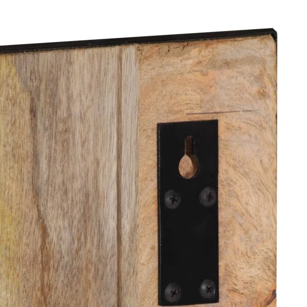 Appendiabiti 35x8x110 Cm In Legno Massello Grezzo Di Mango - Image 6