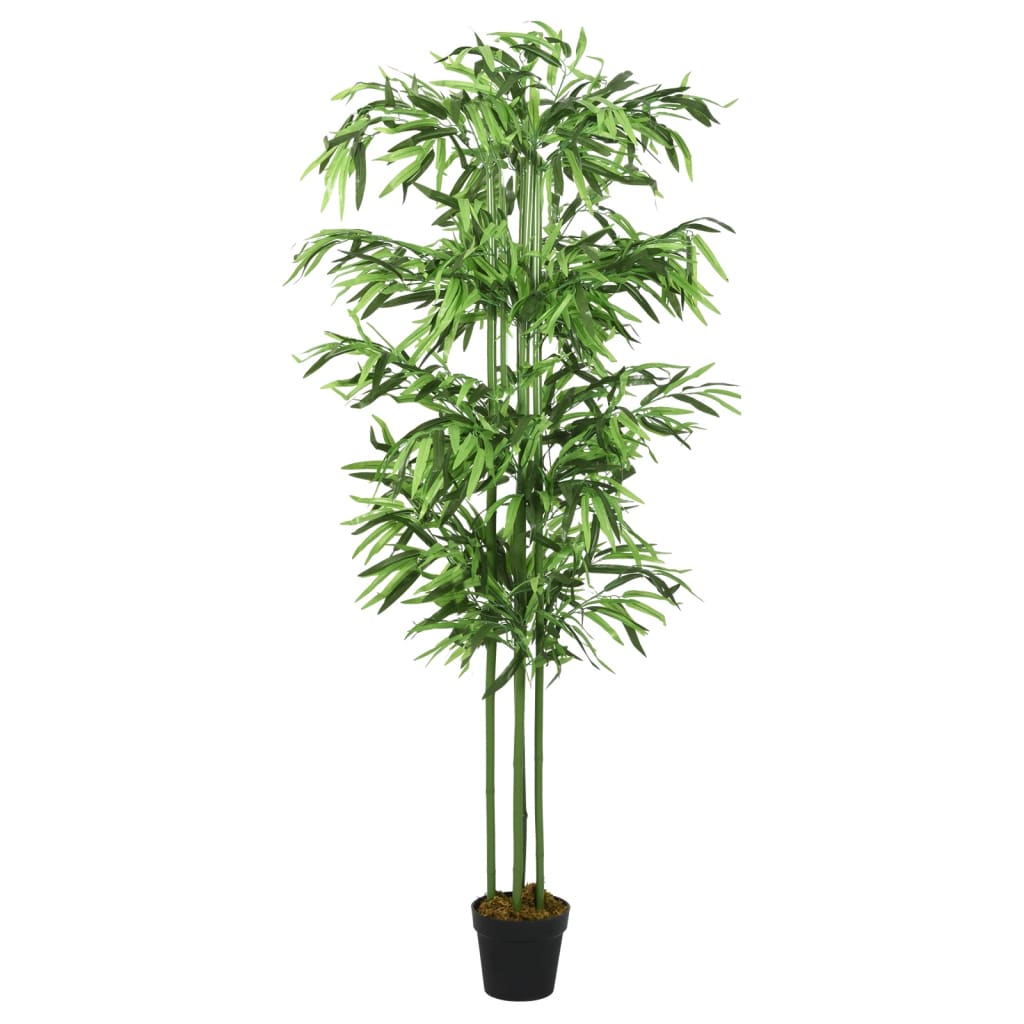 Albero Bambù Artificiale 576 Foglie 150 Cm Verde