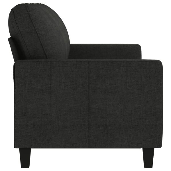 Divano A 3 Posti Nero 180 Cm In Tessuto - Image 4