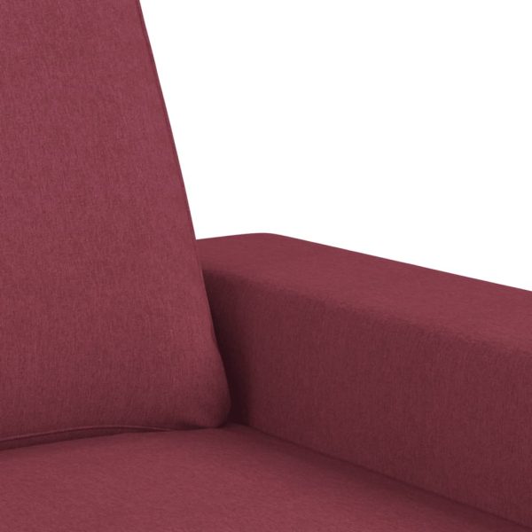 Poltrona Rosso Vino 60 Cm In Tessuto - Image 6