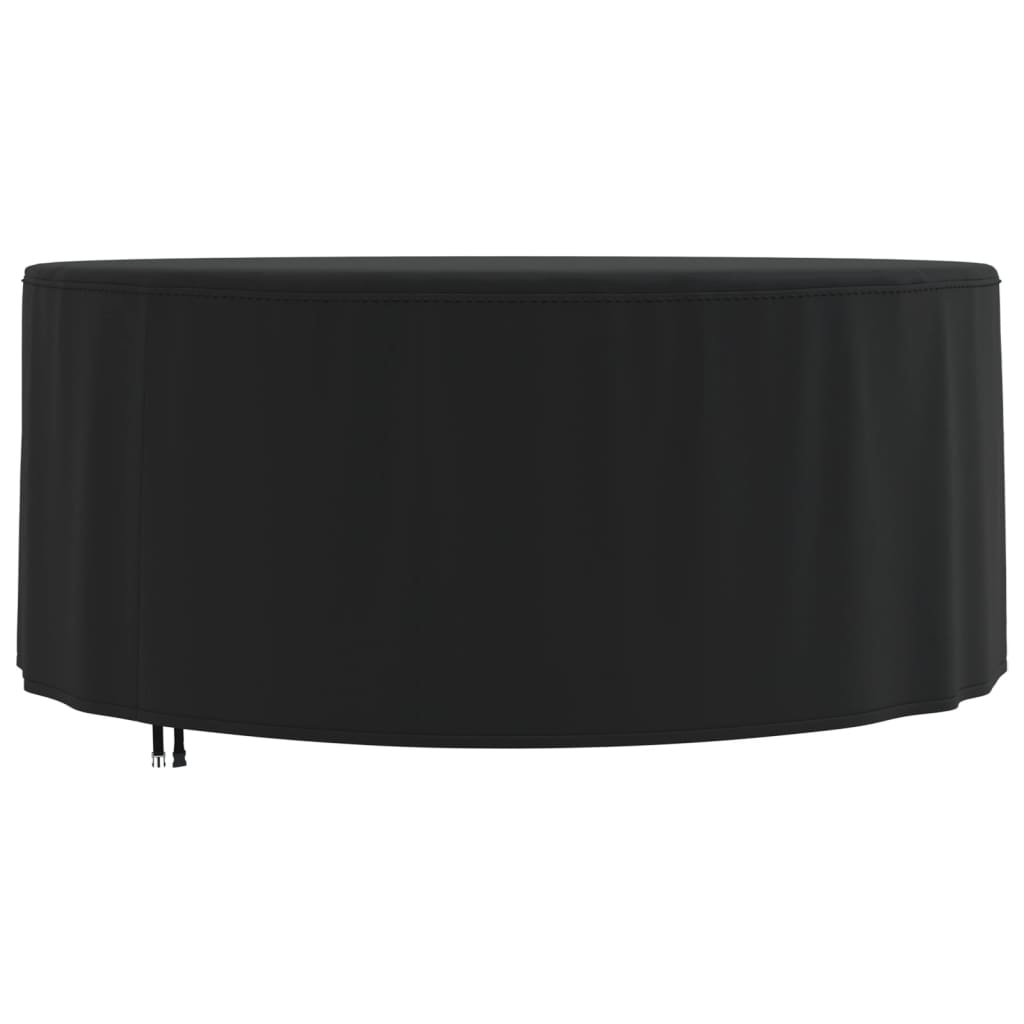 Copertura Mobili Giardino Rotonda Nera Ø 182x71 Cm 420d Oxford