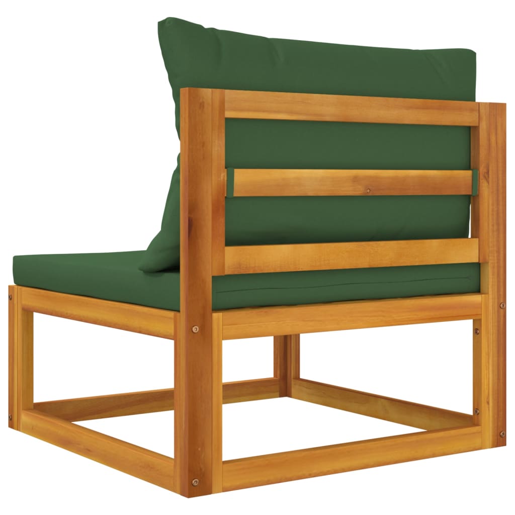 Set Divani Da Giardino 2pz Con Cuscini Legno Massello Di Acacia - Image 6