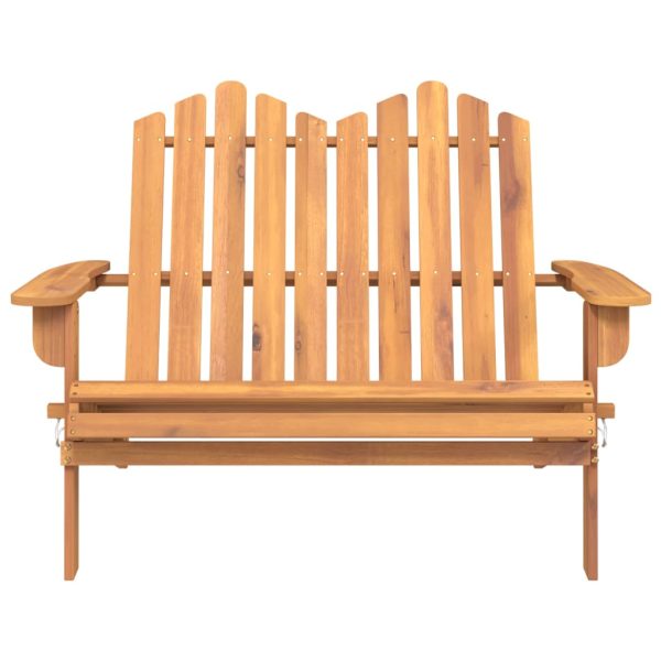 Panchina Da Giardino Adirondack 126 Cm Legno Massello Di Acacia - Image 3