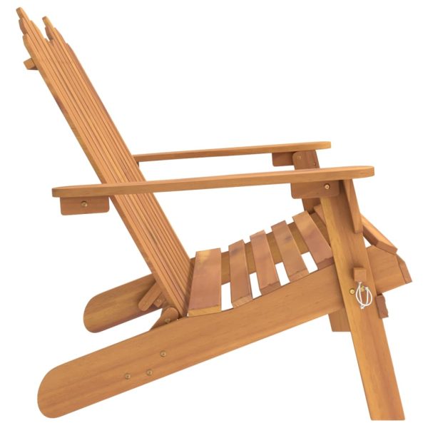 Panchina Da Giardino Adirondack 126 Cm Legno Massello Di Acacia - Image 4