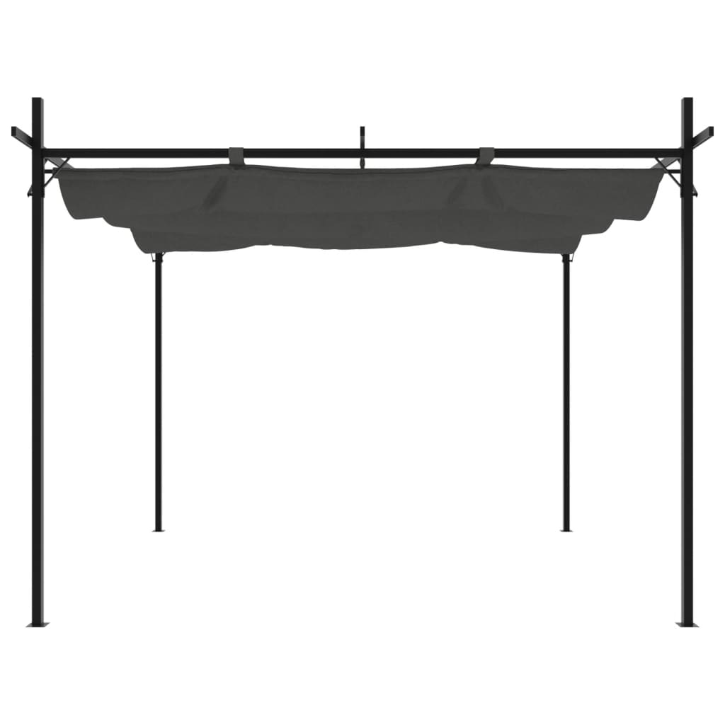Pergola Con Tetto Retrattile Antracite 295x292x230 cm - Image 3