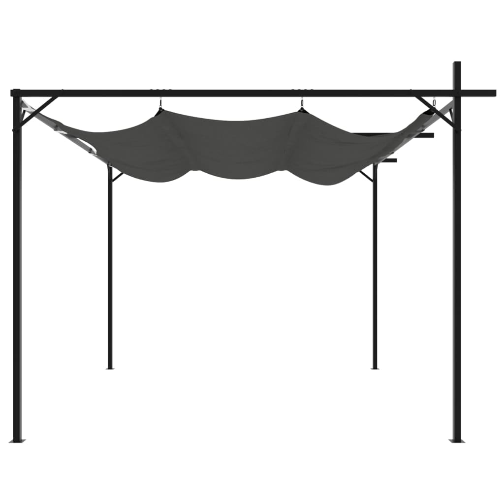 Pergola Con Tetto Retrattile Antracite 295x292x230 cm - Image 4