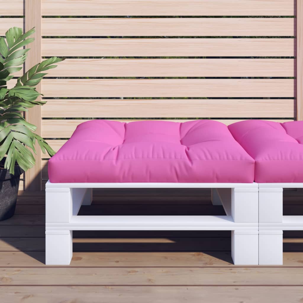 Cuscino Per Pallet Rosa 80x80x12 Cm In Tessuto