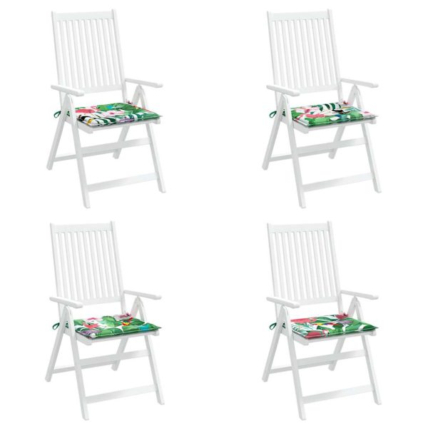 Cuscini Per Sedia 4 Pz Multicolore 50x50x3 Cm In Tessuto - Image 4